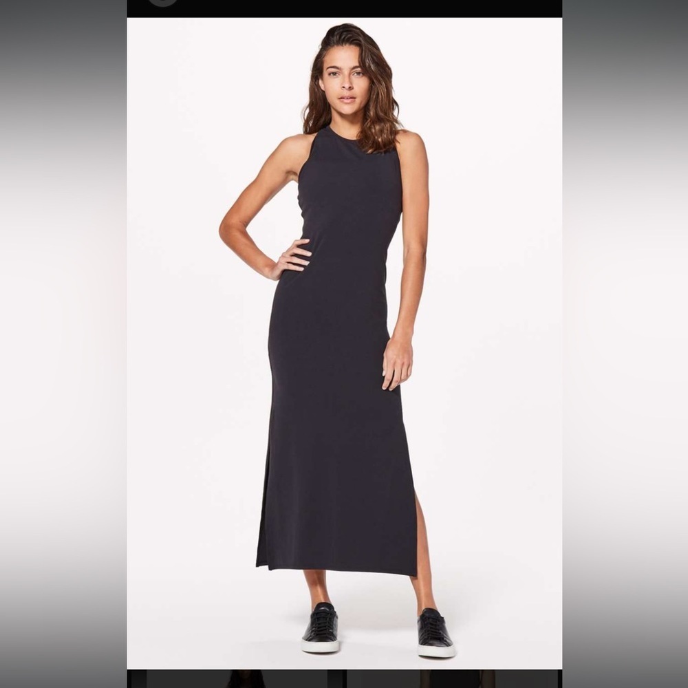 Lululemon Get Going Dress Sleeveless Black Dress Women’s Medium